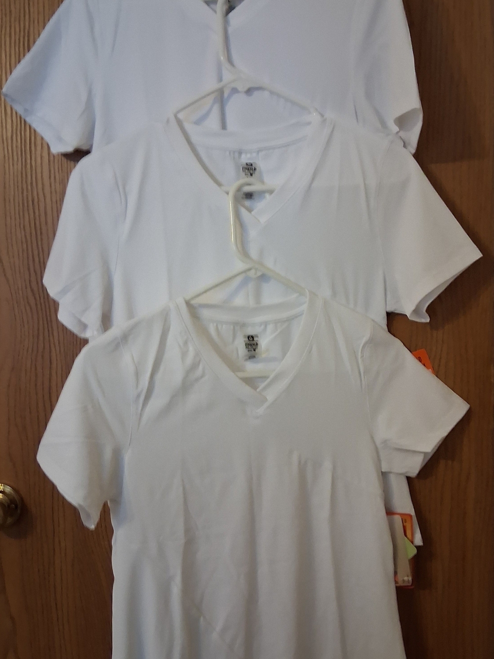 Mono B White Short Sleeve V-Neck Tee - Optimized Sun Protection S,M &L